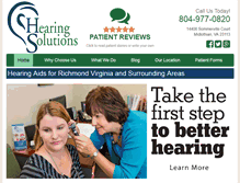 Tablet Screenshot of hearingsolutions.us